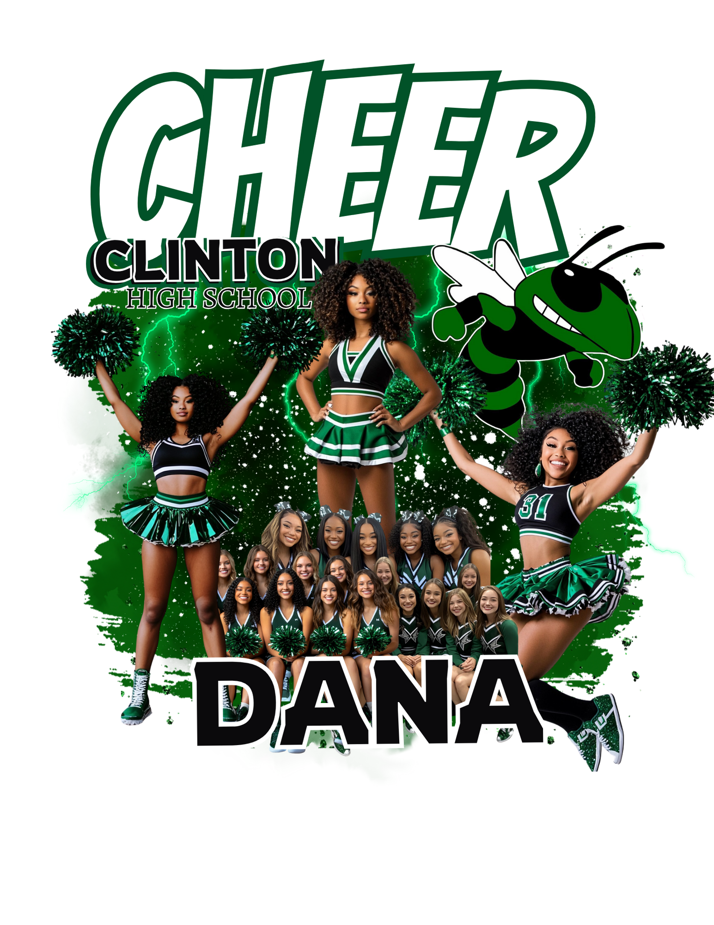 Cheerleading Editable Canva Designs (16 pc)