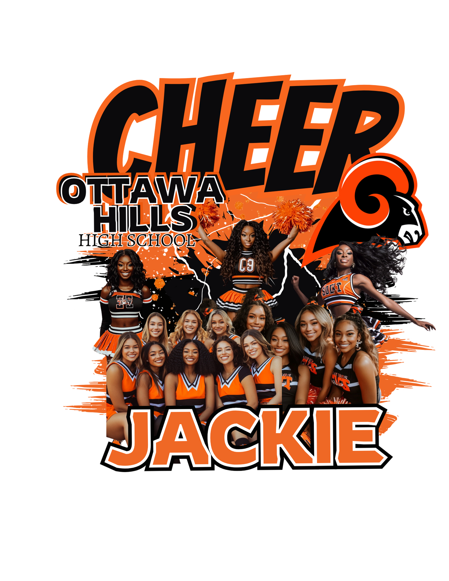 Cheerleading Editable Canva Designs (16 pc)