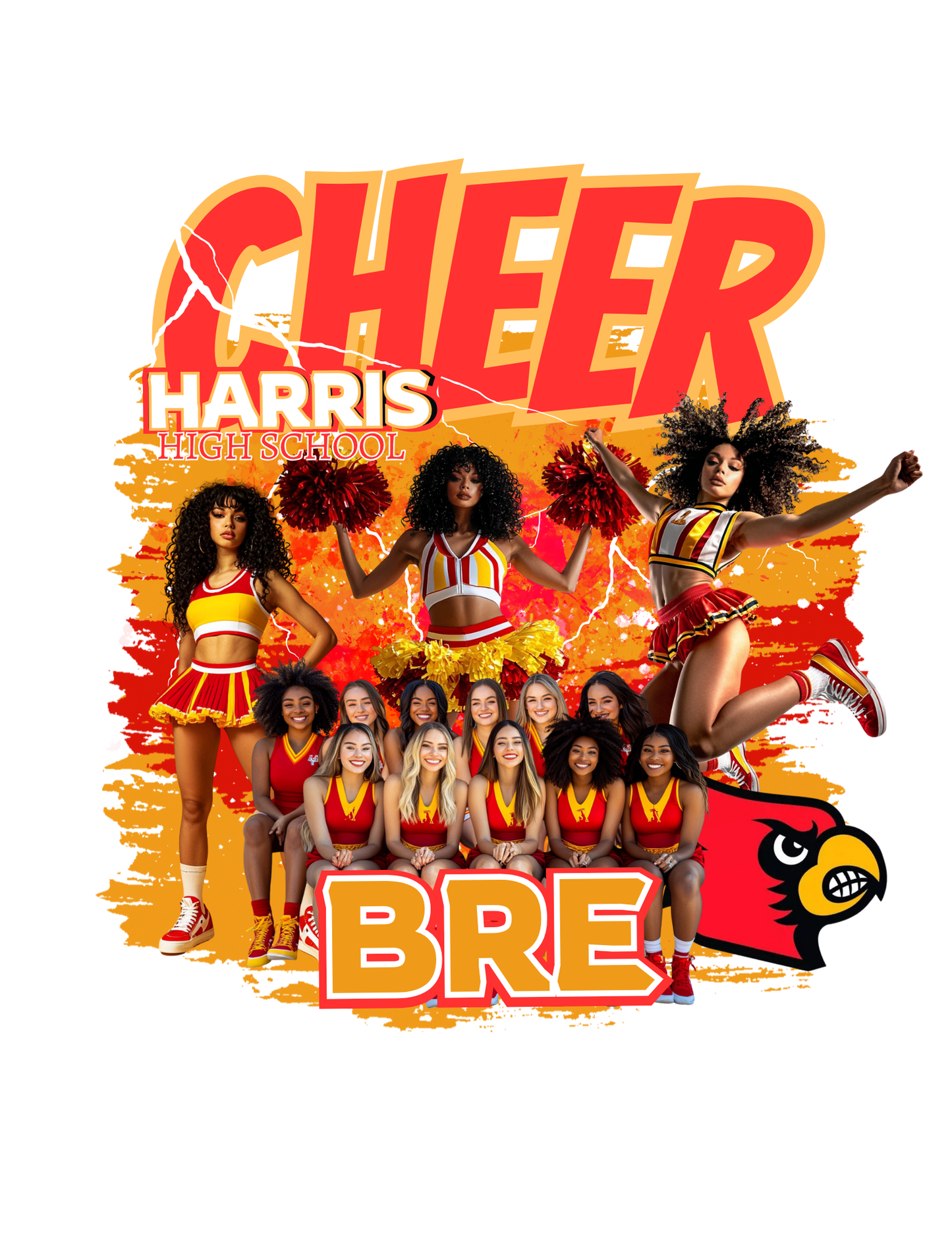 Cheerleading Editable Canva Designs (16 pc)