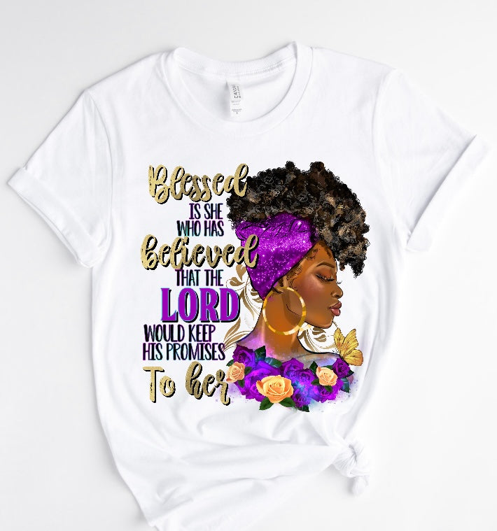 BLESSED IS SHE / 10” DTF TRANSFER