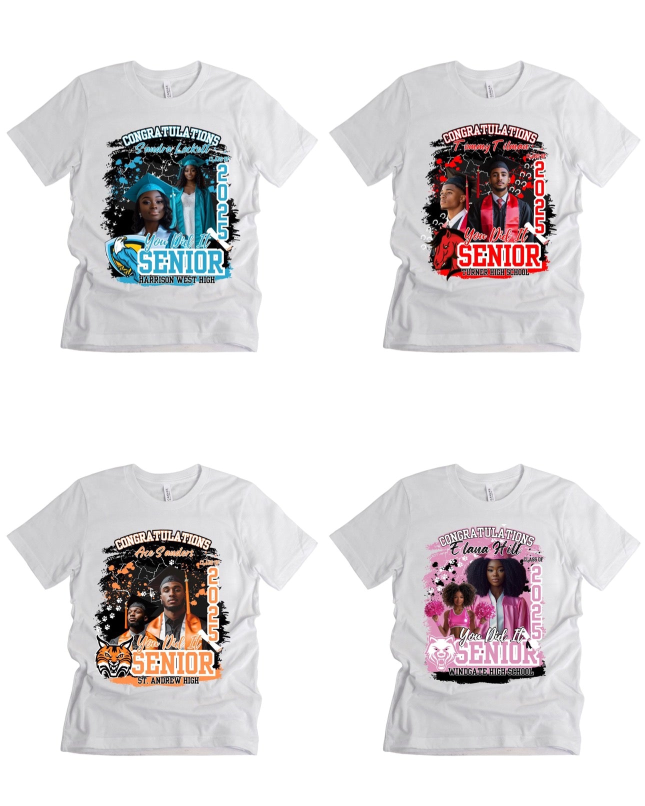 4 PC GRAD TSHIRT BUNDLE