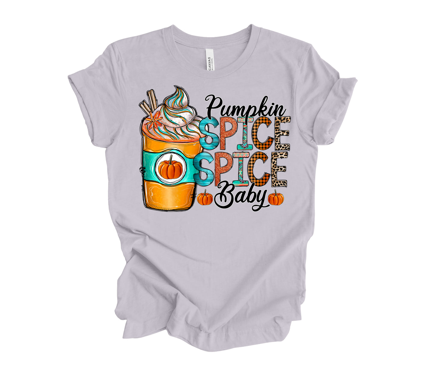 Pumpkin Spice Baby / DTF Transfer 10” width (E1)