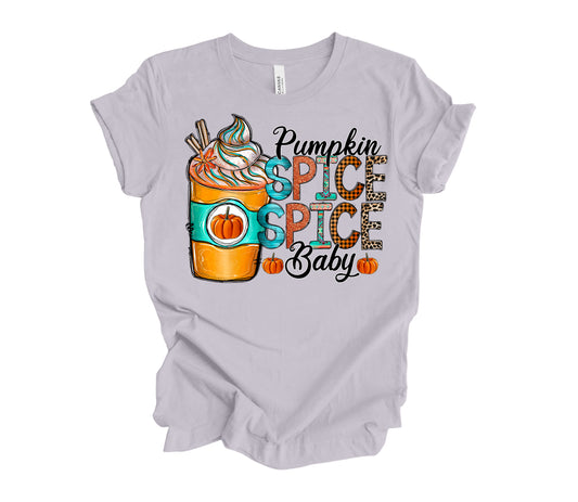 Pumpkin Spice Baby / DTF Transfer 10” width (E1)