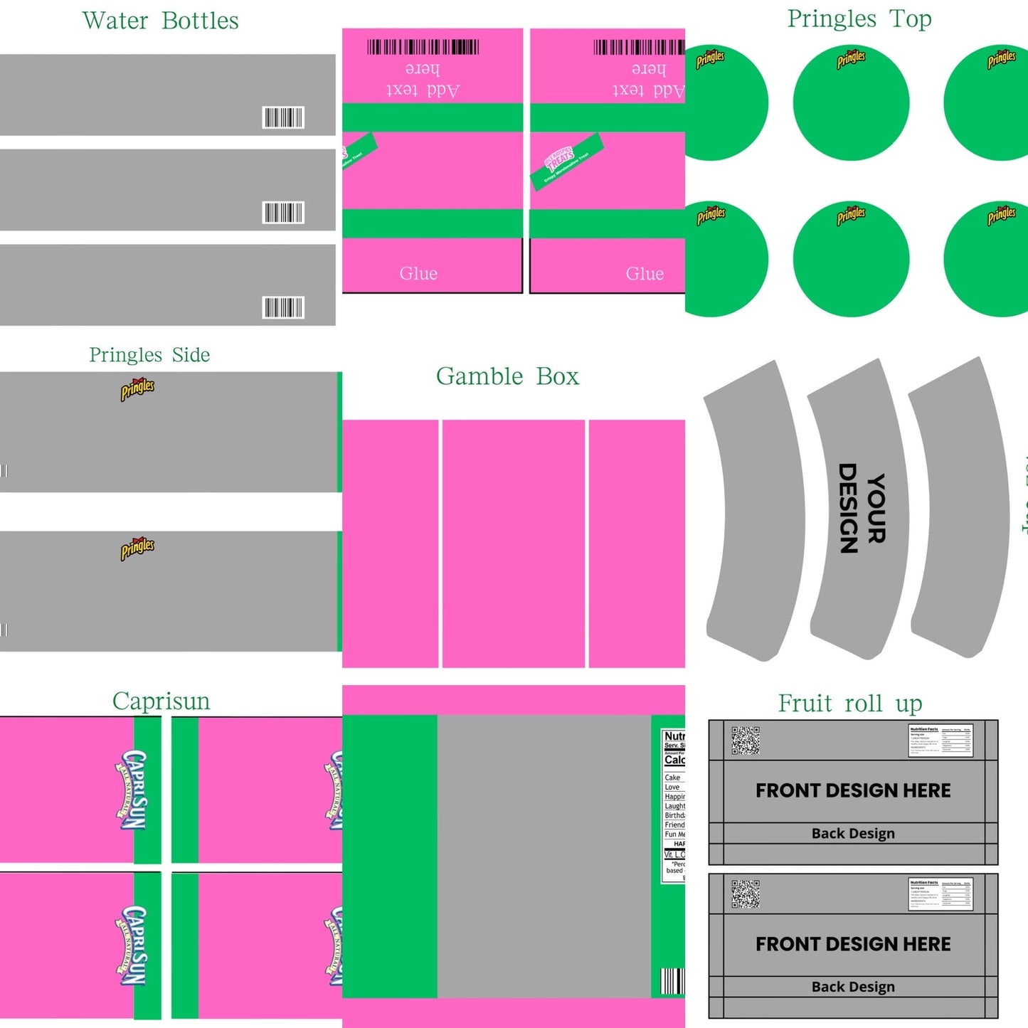 Party Favor Digital Editable Kit For Canva (With private label resell rights)