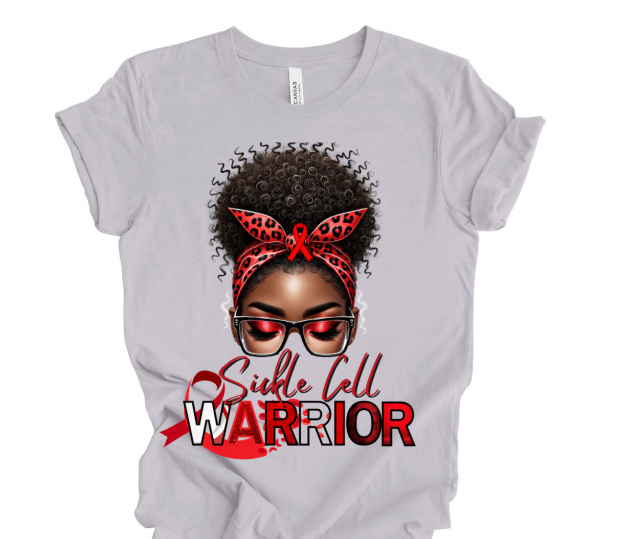 Sickle Cell Awareness/ DTF Transfer 10” width (A14)