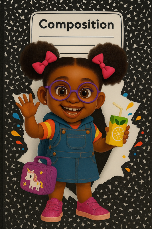 COMPOSITION NOTEBOOK FOR BACK TO SCHOOL,PROMPTS (12 TOTAL) DROPPING MONDAY JULY 28)