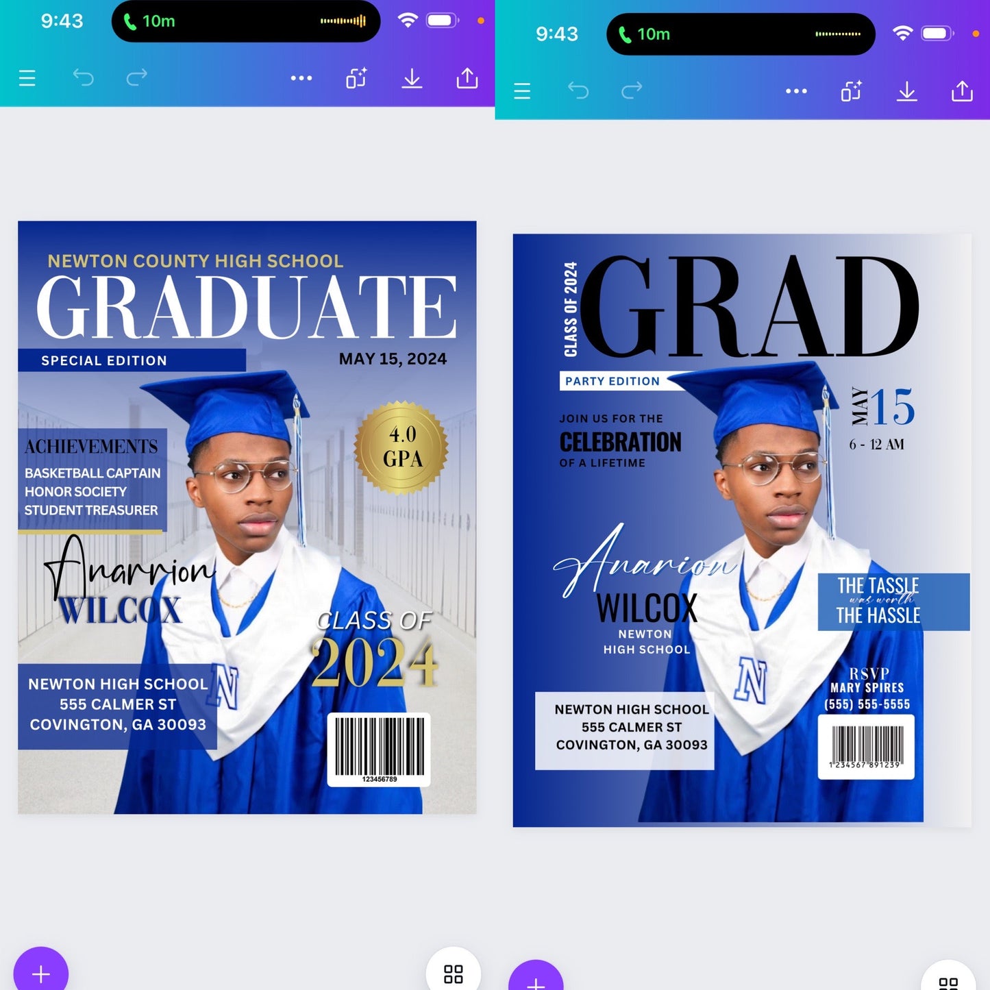 Graduation Digital Product Kit For Canva (With private label resell rights)