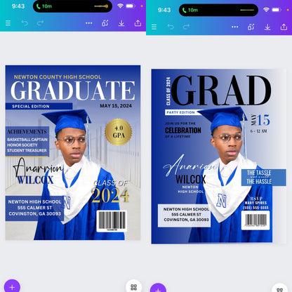 Graduation Digital Product Kit For Canva (With private label resell rights)