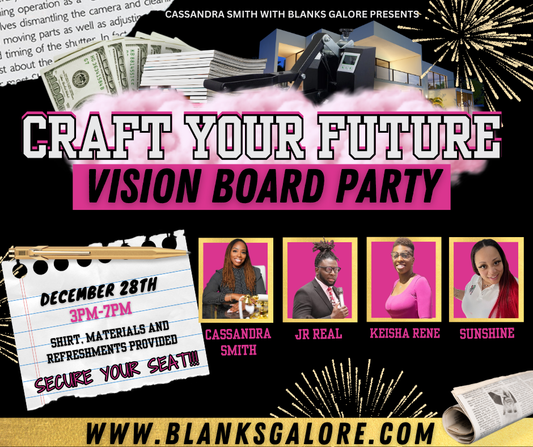 “Craft Your Future” Vision Board Party DEC 28th 3pm -7pm ATLANTA GA (Content, Crafts, & Canva)