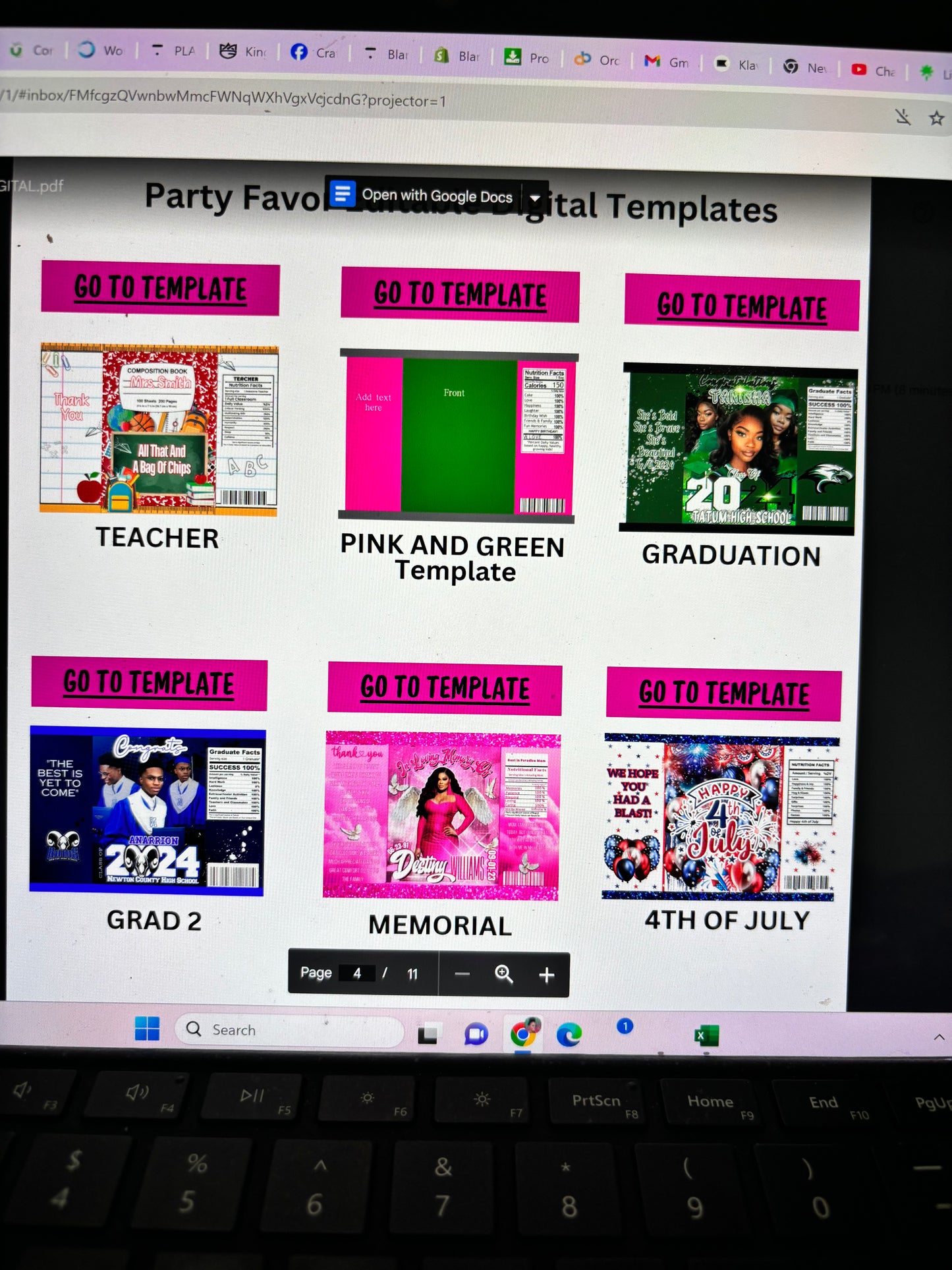 Party Favor Digital Editable Kit For Canva (With private label resell rights)