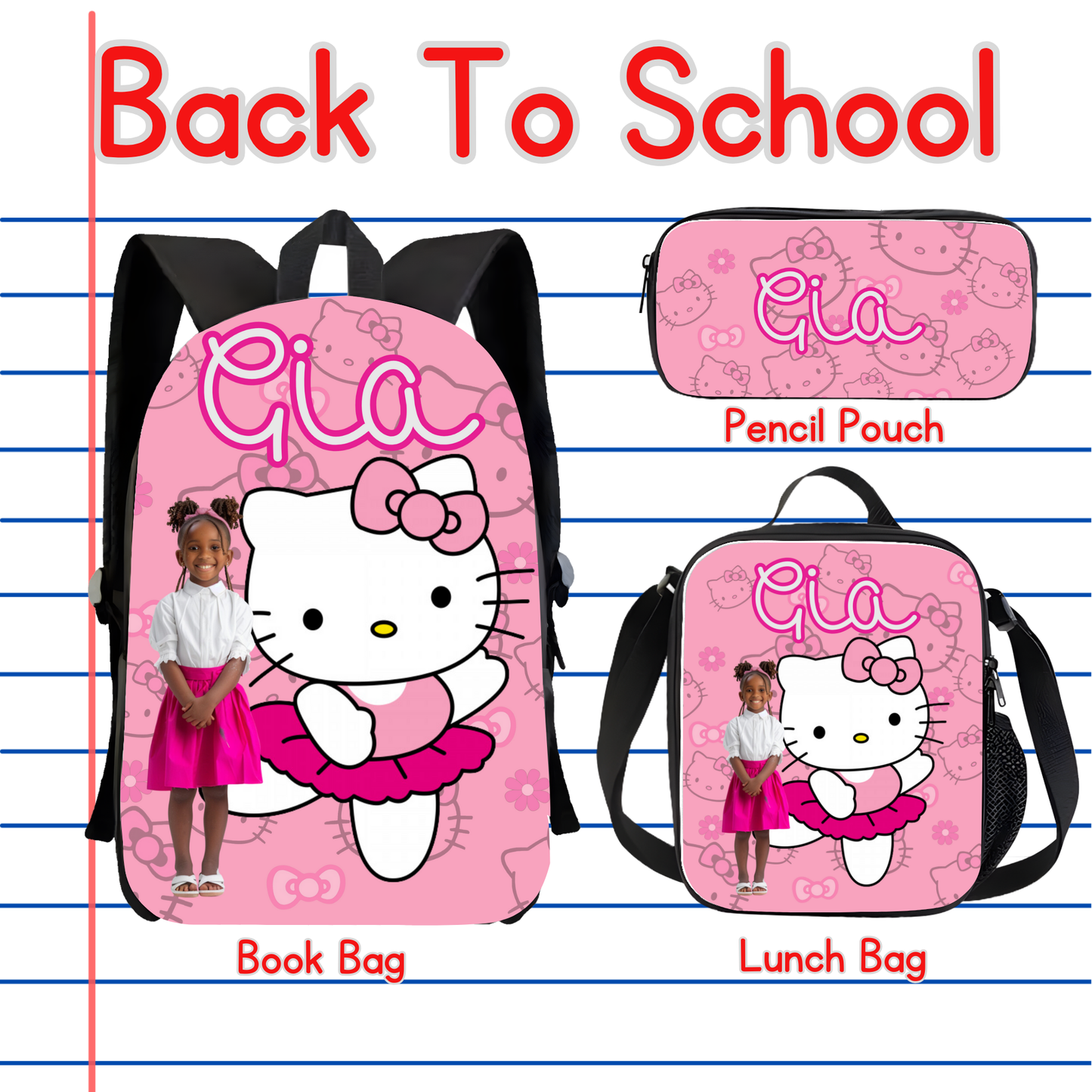 Back To School Digital Product Kit  (Canva Only)(38 designs)