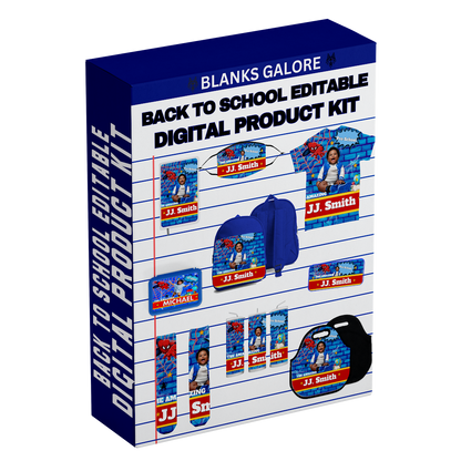 Back To School Digital Product Kit  (Canva Only)(38 designs)