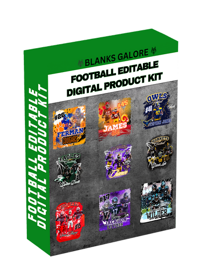 Football Editable Canva Designs For Sports Moms (30 editbale designs)