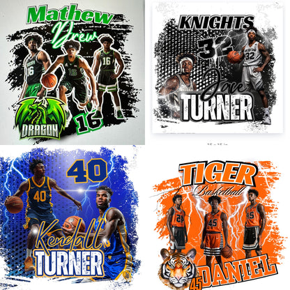 Basketball Editable Canva Designs For Sports Moms (30 editbale designs)