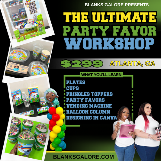 Blanks Galore Academy (PARTY FAVOR CRAFTS) Hands On 2 Day Worshop (Atlanta Ga)