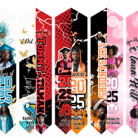 GRADUATION STOLE 4 PC DESIGN BUNDLE