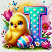 EASTER ALPHABET PNGS (26 PCS)