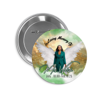 MEMORIAL BUTTON  8 PC EDITABLE DESIGN